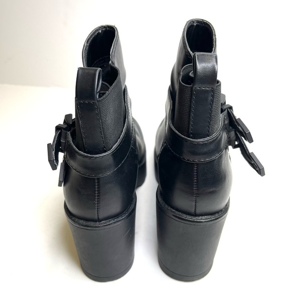 Chunky Black Boots with Buckles Primadonna From Italy - Picture 6 of 9